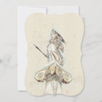 Convite para Esboço da Estátua de Atena – Elegante