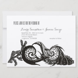 Convite para esboço marinho