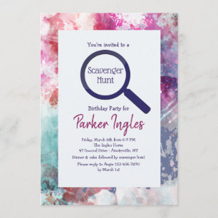 Convite para Escolher Cores Enquadrado