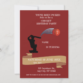 Convite para esportes de Festa de aniversário de c