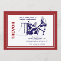 Convite para Estrela de Hockey com Gelo