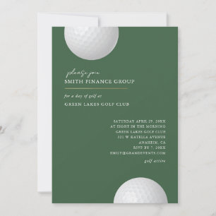 Convite para Evento Corporativo de Golfe