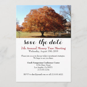 Convite para Evento de Árvore de Moeda de Conferên