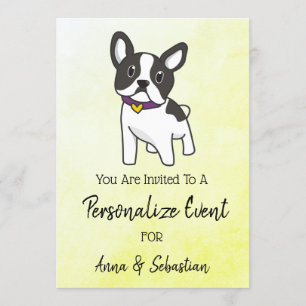 *~* Convite para Evento de Cachorro Francês Boniti