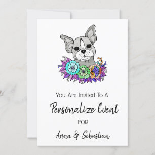 *~* Convite para Evento de Cachorro Francês Boniti