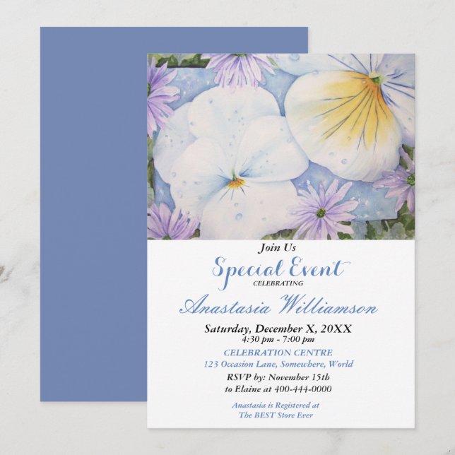 CONVITE PARA EVENTO DE FESTA NO PÁTIO EXTERNO (Frente/Verso)