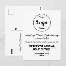 Convite para Evento de Golfe Corporativo com Logot