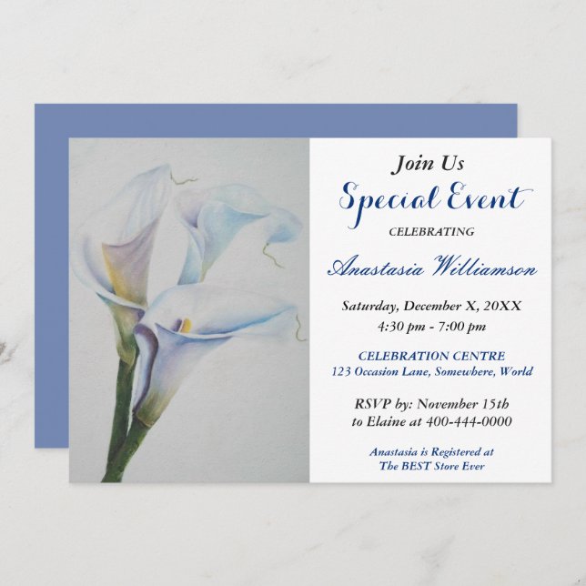 CONVITE PARA EVENTOS DE FESTA DE REVELAÇÃO DE BEBÊ (Frente/Verso)