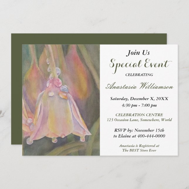 CONVITE PARA EVENTOS DE FESTA DE REVELAÇÃO DE BEBÊ (Frente/Verso)