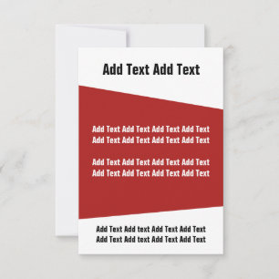 Convite para eventos empresariais modernos, vermel