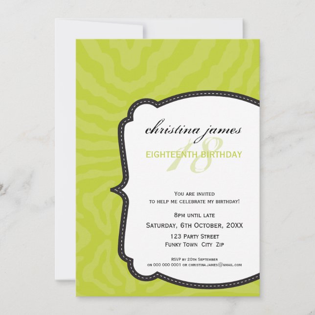 CONVITE PARA EVENTOS ESPECIAIS: super zebra 11P (Frente)