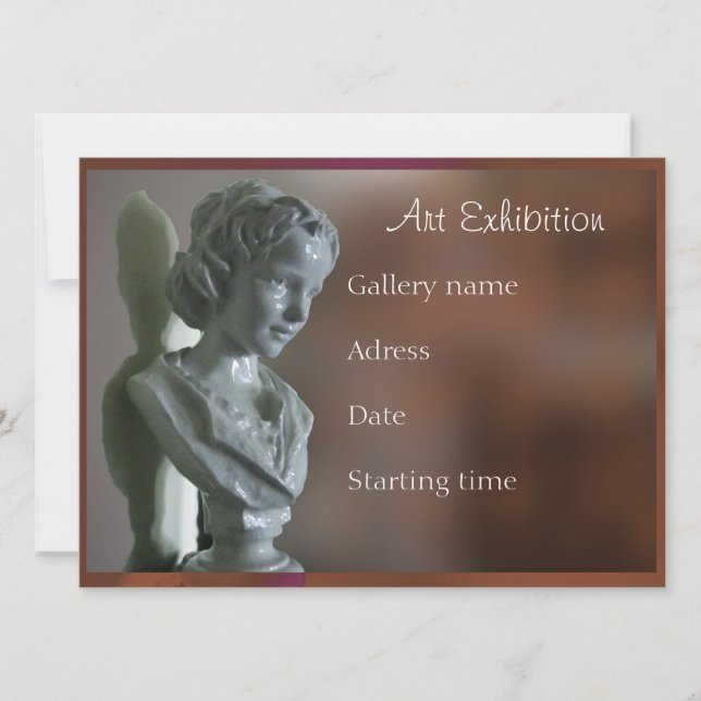 Convite para exibição de arte (Frente)