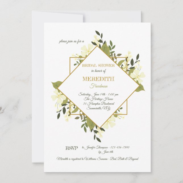 Convite para Expressão Floral (Frente)