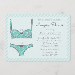 Convite para faixas verdes da letra do Chá lingeri