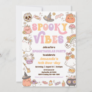 Convite para fantasmas do Spookes Vibes Halloween