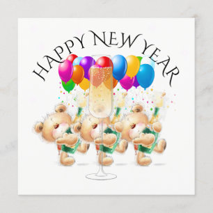 Convite para feliz ano novo/Celebração