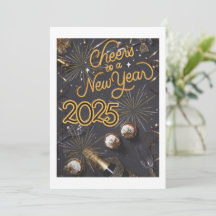 Convite para felizes anos novos