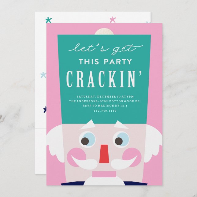 Convite para Feriado de Nozes Soldados (Frente/Verso)