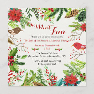 Convite para Feriado Desenhado à Mão