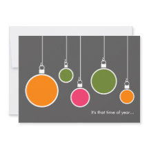 Convite para Feriados Modernos - Cinza Escura