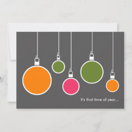 Convite para Feriados Modernos - Cinza Escura