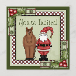 Convite para Férias de Cavalos e Papais noeis