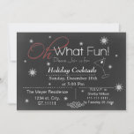 Convite para Férias de Chalkboard<br><div class="desc">Que divertido! Cocktails de Natal,  Convite para festas de Natal</div>