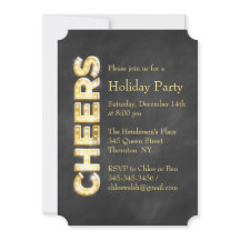 Convite para Férias de Chalkboard