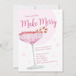 Convite para Férias de Férias de Champanhe Rosa-fe