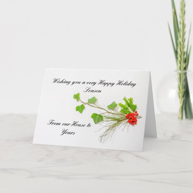 Convite para férias de maré, santo, pinheiro e bag (Frente)