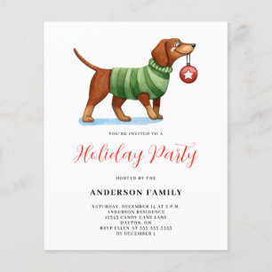 Convite para Férias de Natal de Suor de Cachorro d