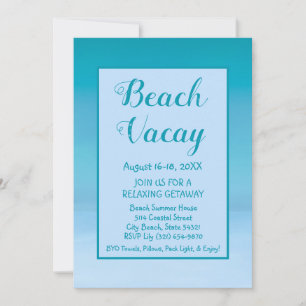 Convite para Férias de Praia