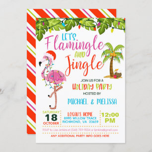 Convite para Férias Flamingle e Jingle - WH