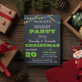 Convite para férias verdes em várias luzes do quad