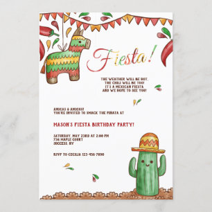 Convite para Festa com Pinyata