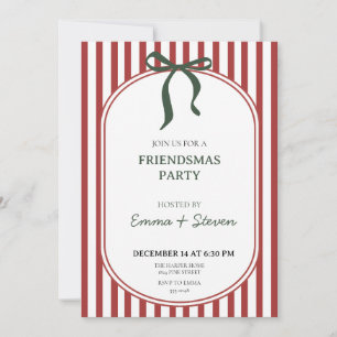 Convite para Festa Coquette Friendsmas