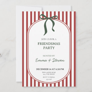 Convite para Festa Coquette Friendsmas