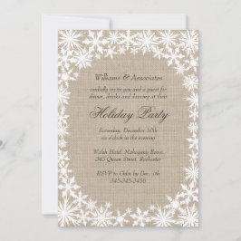 Convite para Festa Corporativa de Feriado de inver