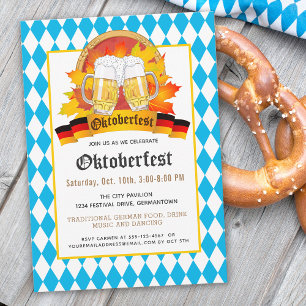 Convite para Festa da Festa de Cerveja Oktoberfest