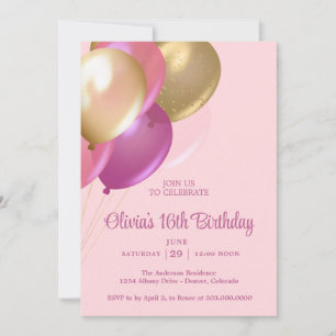 Convite para festa de 16 anos