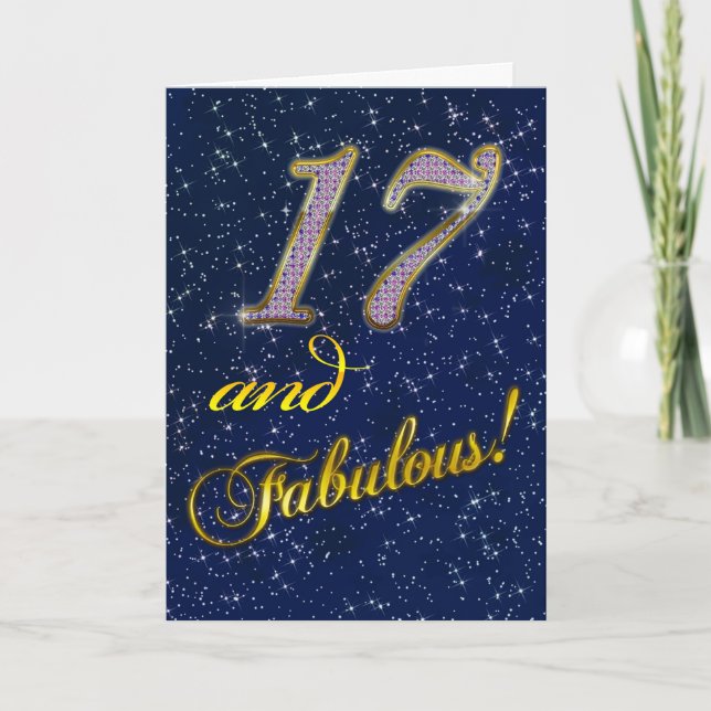 Convite para festa de 17º aniversário (Frente)
