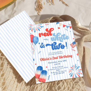 Convite para Festa de 2º Aniversário - 4 de Julho