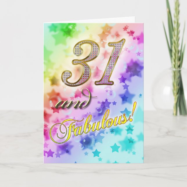 Convite para festa de 31º aniversário (Frente)