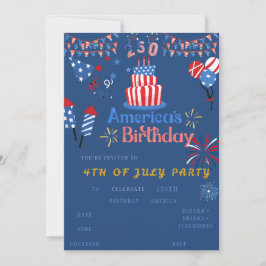 Convite para Festa de 4 de Julho – 250º Aniversári