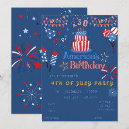 Convite para Festa de 4 de Julho – 250º Aniversári