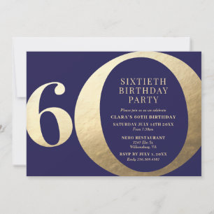 Convite para Festa de 60 Anos