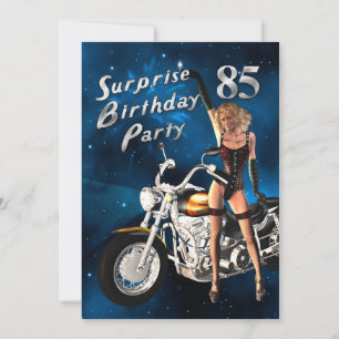 Convite para festa de 85º aniversário