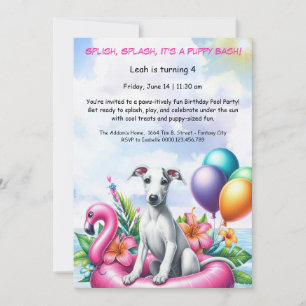 Convite para Festa de Aniversário com Piscina Spla