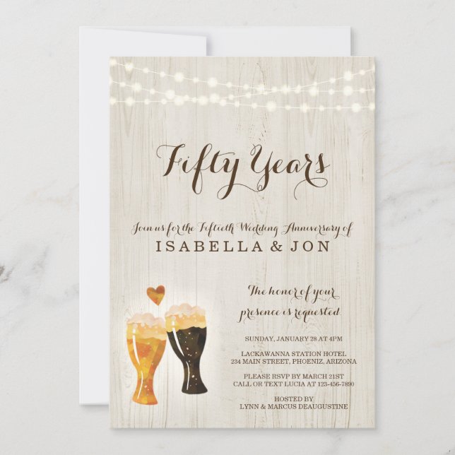Convite para Festa de Aniversário da Cervejaria |  (Frente)