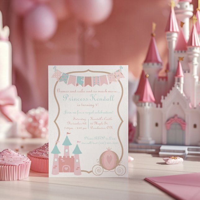 Convite para Festa de Aniversário da Princesa Real (Criador carregado)